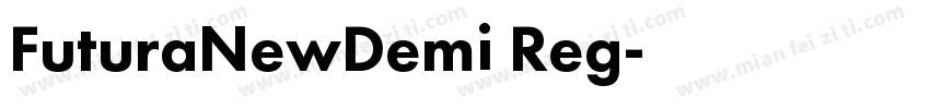 FuturaNewDemi Reg字体转换
